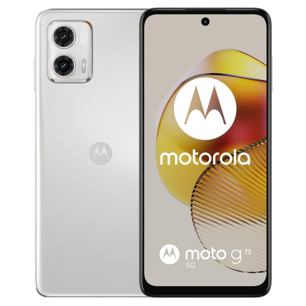 MOTOROLA moto g73 5G 8GB 256GB Lucent White Smartphone Handy 6,5″ Dual SIM NFC