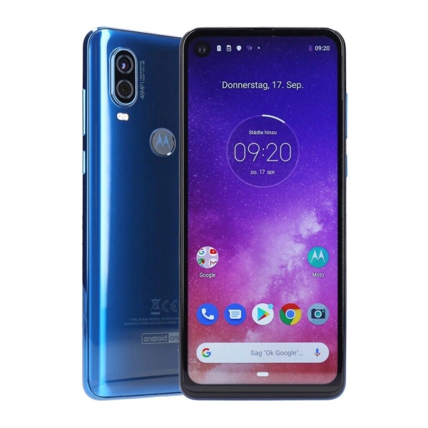 Motorola One Vision Dual-SIM 128GB Blau Smartphone Kundenretoure wie neu