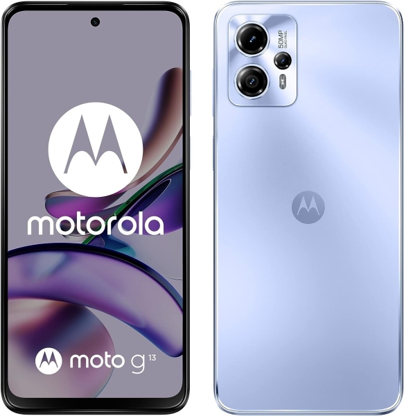 Motorola G13 4G Dual SIM 128GB Smartphone SIM-frei entsperrt – lavendelblau