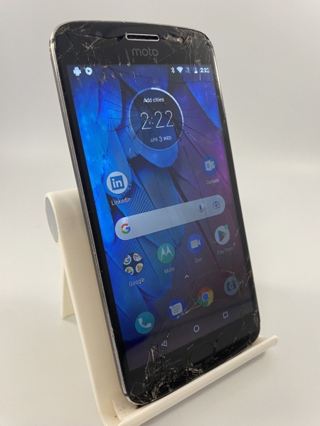 Motorola Moto G5s grau entsperrt 32GB 5,2″ Android Smartphone Riss Fehler #E2