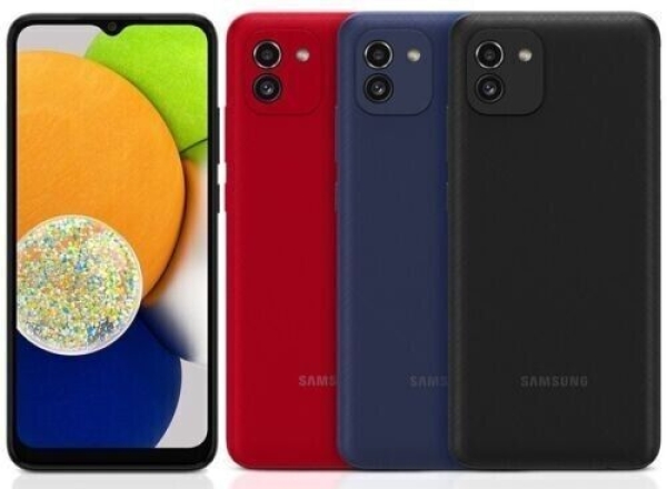 Samsung Galaxy A03 schwarz rot blau (entsperrt) Android Smartphone SM-A035F/DS
