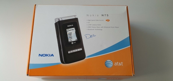 Nokia N75 – Schwarz (entsperrt) Smartphone verpackt