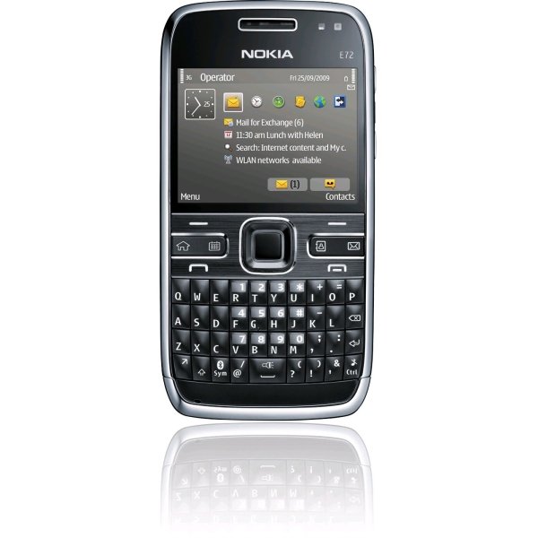Original Nokia E72 Schwarz Metall Symbian Simfrei entsperrt Smartphone verpackt EU/UK