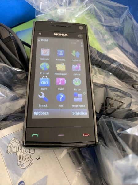 Nokia  X6-00 Navi Edition – 16GB – Schwarz (Ohne Simlock) Smartphone Top !!