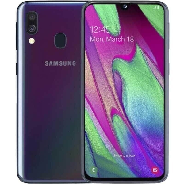 Samsung Galaxy A40 SM-A405 64GB Dualsim Android Schwarz Smartphone – Gebraucht