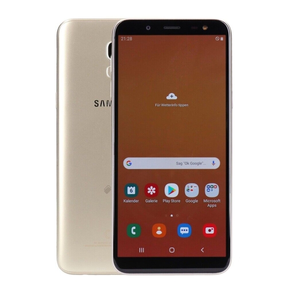Samsung Galaxy J6 J600FN Dual-SIM Gold Android Smartphone Kundenretoure wie neu