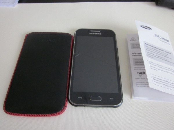 Samsung J1 SM-J100H – 4GB – Schwarz (Ohne Simlock) Smartphone