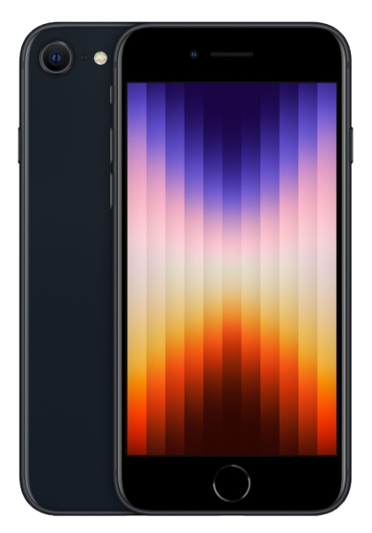 Smartphone Apple iPhone SE 2022 64GB schwarz Handy Hervorragend refurbished