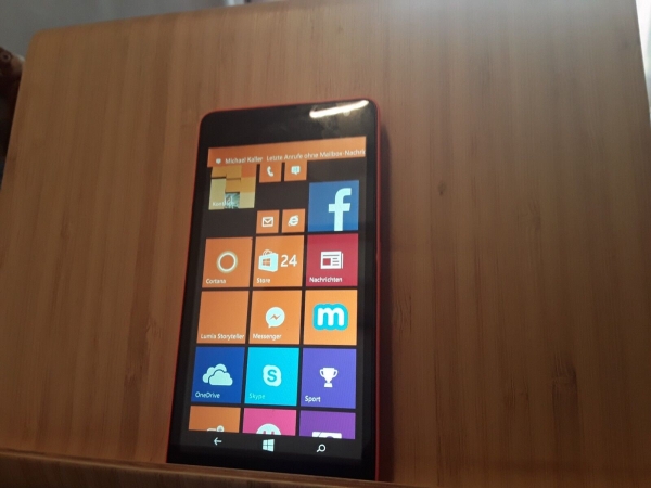 Handy Nokia Lumia 535 orange  (ohne Simlock) Smartphone
