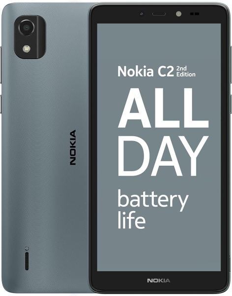 Nokia C2 2nd Edition 32GB SIM-frei 4G 2GB RAM entsperrt 5,7″“ Smartphone grau A