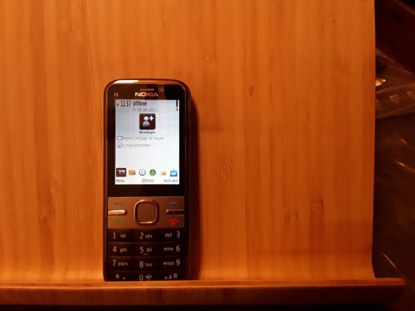 Handy Nokia C5-00  silber  (ohne Simlock) Smartphone
