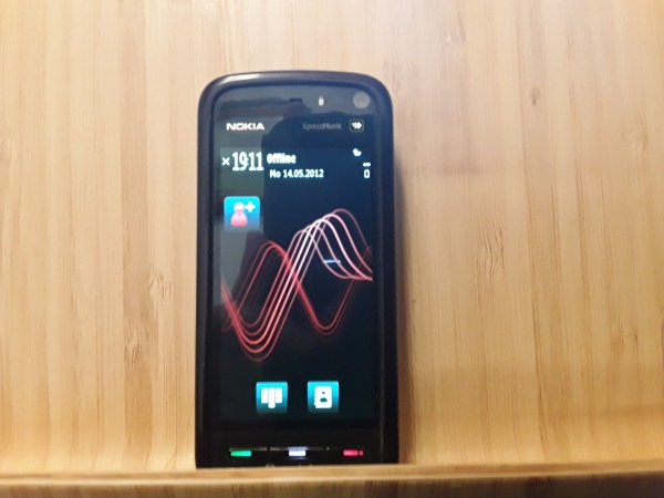 Handy Nokia 5800 schwarz – rot (Ohne Simlock) Smartphone