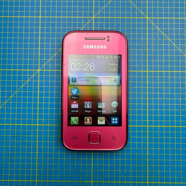 Samsung Galaxy Y S5360 Pink Tesco Mobile 180MB 3.0″ 2MP Android Smartphone