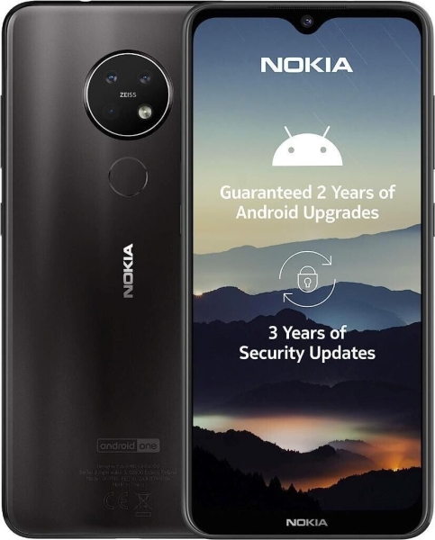 Nokia 7.2 6.3″ 64GB/6GB DS 4G LTE NFC entsperren Android Smartphone – schwarz & eisig