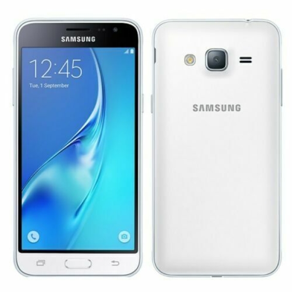 Samsung Galaxy J3 Handy Smartphone 8GB Dual Sim + microSD entsperrt – weiß