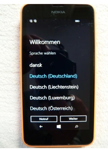 Nokia  Lumia 630 Dual SIM – 8GB – Orange (Ohne Simlock) Smartphone