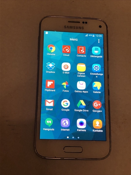 Samsung  Galaxy S5 Mini SM-G800F – 16GB – Weiß Smartphone Touch Risse Bruch