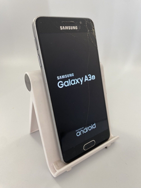 Samsung Galaxy A3 2016 schwarz entsperrt 16GB Android Smartphone Riss Fehler #E