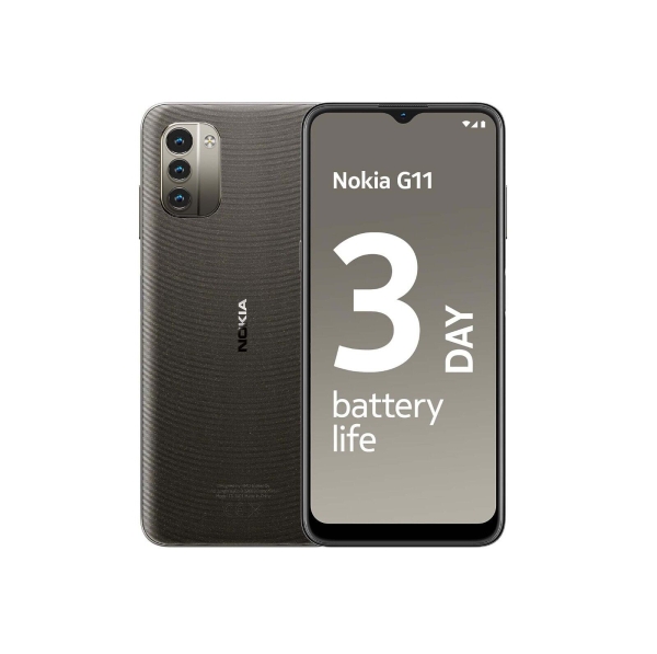 Nokia G11 anthrazit 32GB 3GB DualSim 4G LTE NFC entsperren Android Smartphone TA-1401