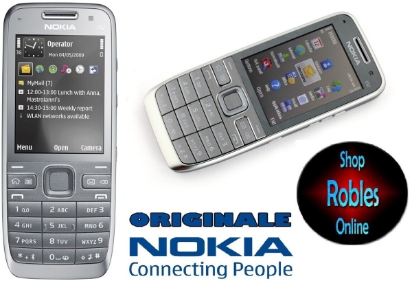 Nokia E52 Grey Aluminium (Ohne Simlock) Smartphone Wlan 3G GPS 3,2MP FM Sehr Gut