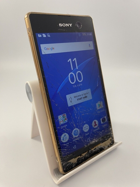 Sony XPERIA M5 Gold entsperrt 16GB 5.0″ 21MP 3GB RAM Android Smartphone Riss