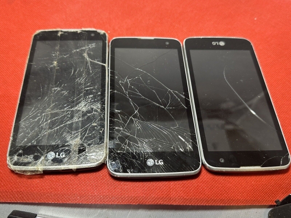 3x LG K4 K120E blau Smartphone defekt unvollständig