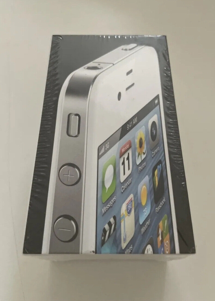 Neu versiegelt alter Lagerbestand Apple iPhone 4 8GB 4. Generation weiß (UK Modell) selten