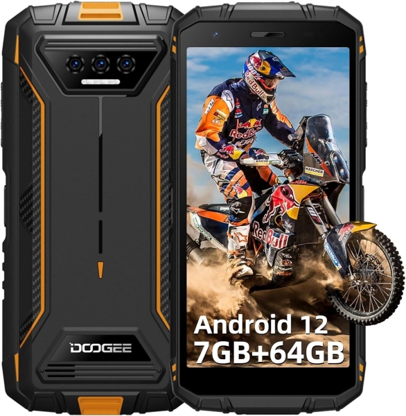 DOOGEE S41 Pro (2023) robustes Smartphone, Android 12 robustes Telefon, 6300mAh, 64 GB