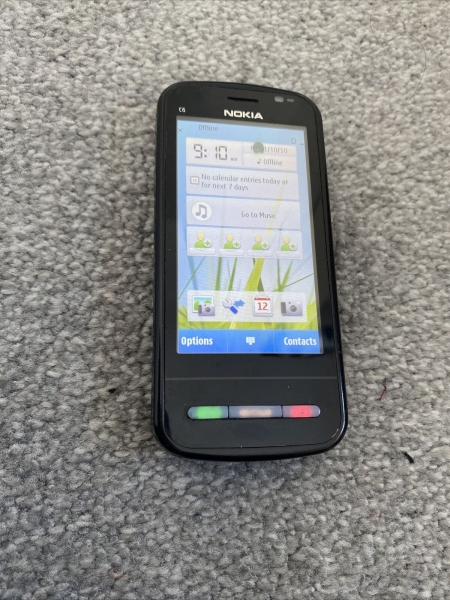 Nokia C6 weiß (entsperrt) Smartphone *Bildschirmfehler siehe Bild 3, verkauft als Bild