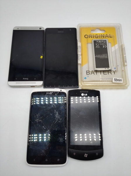 #SE1757# verschiedene Handys Smartphone Nokia, LG, HTC Konvolut (4 Stück)