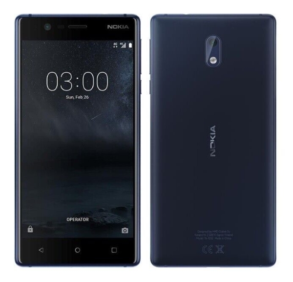 Nokia 3 TA-1032 DualSim Blau 8MP 2GB/16GB NFC LTE Android Smartphone NEU