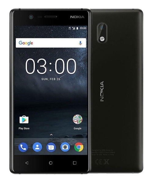 Nokia 3 TA-1032 DualSim Schwarz 8MP 2GB/16GB NFC LTE Android Smartphone NEU