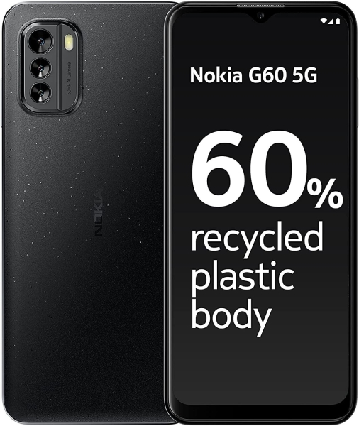 Nokia G60 5G – 128GB | 4GB NFC entsperrt Dual SIM Android Smartphone – schwarz