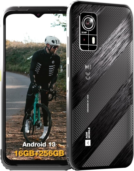 AGM H6 robustes Smartphone 2023, ultradünnes Telefon entsperrt, Android 13, 16GB (2278)