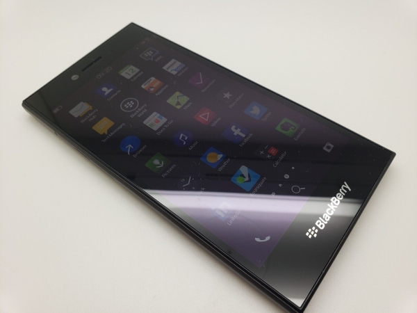 Sehr guter Zustand entsperrt Blackberry Leap Android BBOS10 schwarz Smartphone 16GB