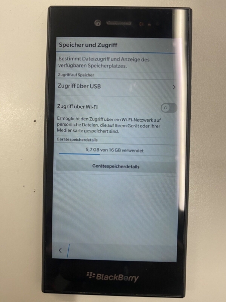 BlackBerry  Leap – 16GB – Schwarz (Ohne Simlock) Smartphone