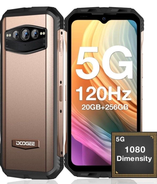 Doogee V30T (2023) 5G robustes Smartphone, 20 GB+256 GB