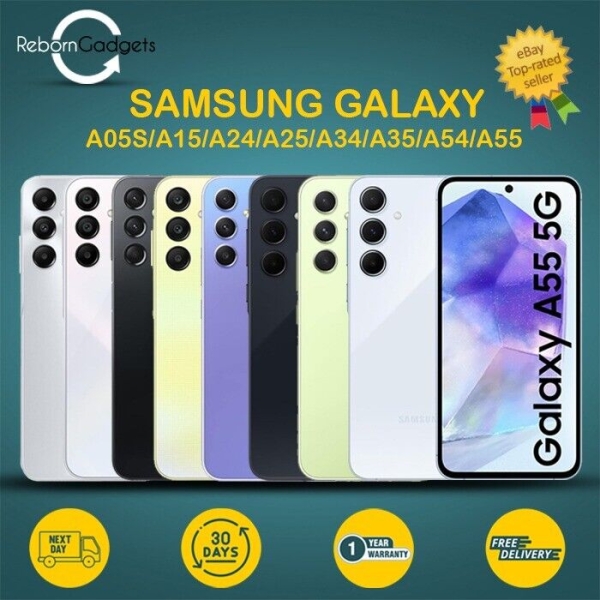 Samsung Galaxy A55 / A54 / A34 / A25 / A15 – 128GB / 256GB Android Smartphone
