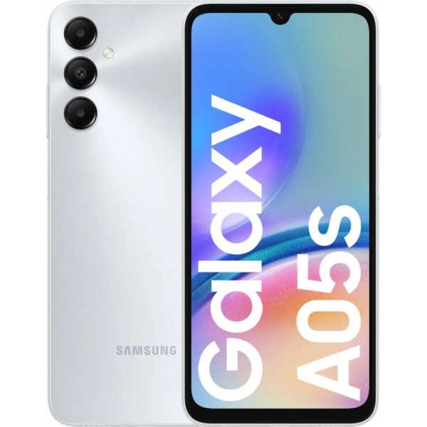 Samsung Galaxy A05S A057 Smartphone 64GB 4GB RAM silver Triple-Kamera 5000 mAh