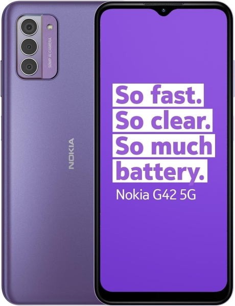 Nokia G42 5G 128GB MOBIL lila – 6GB RAM Android Smartphone entsperrt****