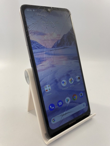 Nokia 2.4 TA-1275 grau entsperrt 32GB 6,5″ 13MP 2GB Android Smartphone rissig