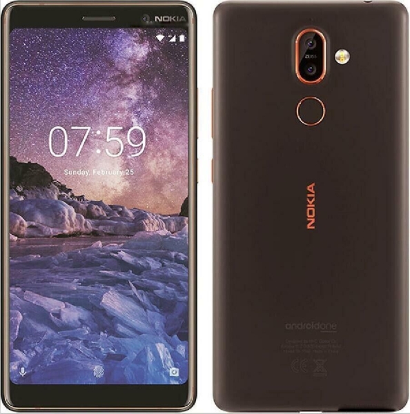 Nokia 7 Plus – 64GB – Smartphone schwarz/kupfer (entsperrt)