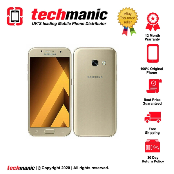 Samsung Galaxy A3 (2017) SM-A320F – 16 GB – goldfarbenes (entsperrt) Smartphone – Klasse A