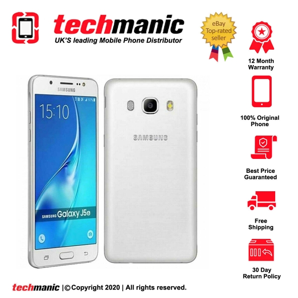 Samsung Galaxy J5 (2016) SM-J510FN – 16 GB – weiß (entsperrt) Smartphone