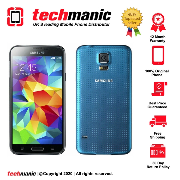 Samsung Galaxy S5 SM-G900F – 16 GB – elektrisch blau (entsperrt) Smartphone