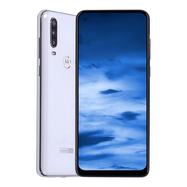 Motorola One Action 4G Dual-SIM 128GB Pearl White Android Smartphone wie neu