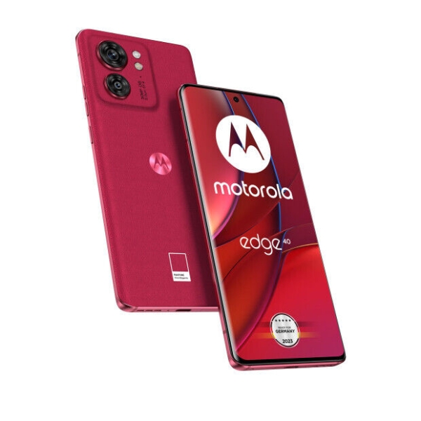 Motorola edge40 8GB + 256GB Viva Magenta Smartphone 6,55 Zoll Android 50 MP