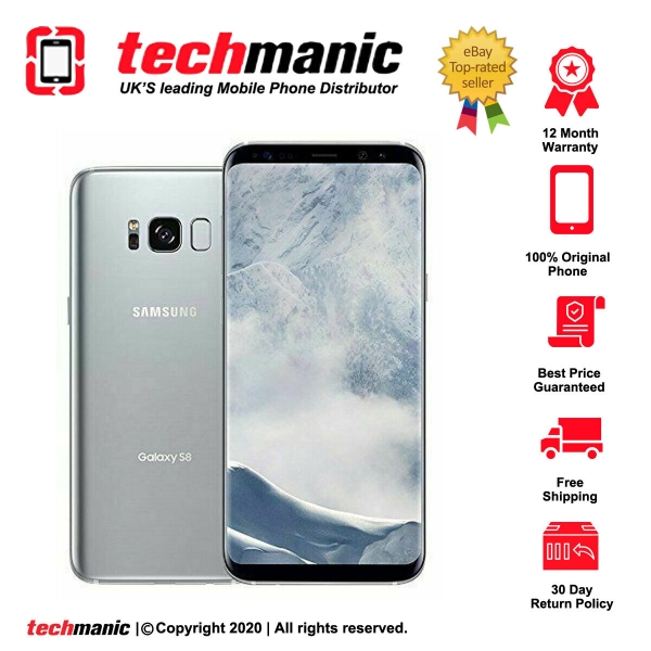 Samsung Galaxy S8 SM-G950 – 64 GB – Smartphone arctick silber (entsperrt)