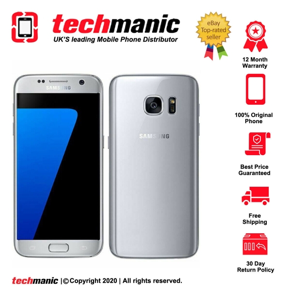 Samsung Galaxy S7 SM-G930F – 32GB – silberfarbenes (entsperrt) Smartphone – Klasse A