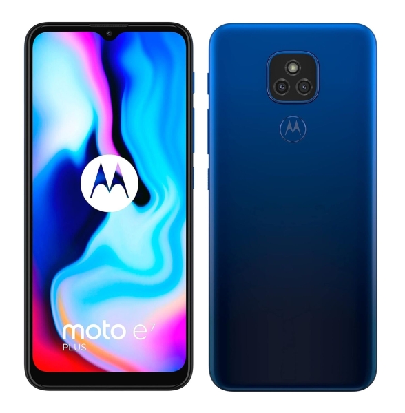Motorola Moto E7 Plus XT2081 Blau 4GB/64GB 48MP Dual Sim Android Smartphone NEU